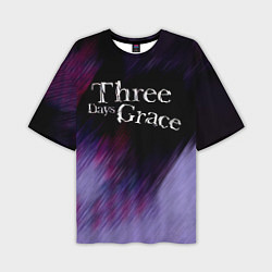 Мужская футболка оверсайз Three Days Grace lilac