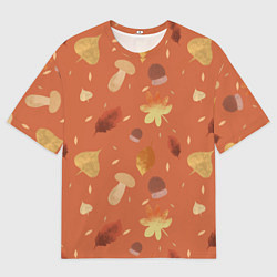 Мужская футболка оверсайз Осень в лесу