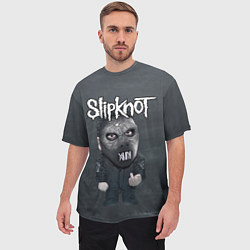 Футболка оверсайз мужская Dark Slipknot, цвет: 3D-принт — фото 2