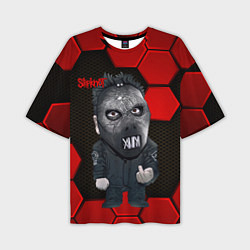 Мужская футболка оверсайз Slipknot объемные плиты