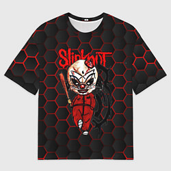 Мужская футболка оверсайз Slipknot объемные соты