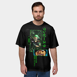 Футболка оверсайз мужская One Piece: Zoro, цвет: 3D-принт — фото 2