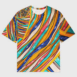 Футболка оверсайз мужская Смешанная живопись, цвет: 3D-принт
