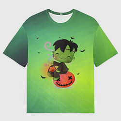 Мужская футболка оверсайз Маленький Франки