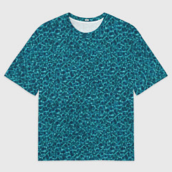 Футболка оверсайз мужская Водяные волны - паттерн, цвет: 3D-принт