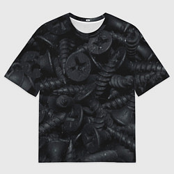 Футболка оверсайз мужская Саморезы, цвет: 3D-принт