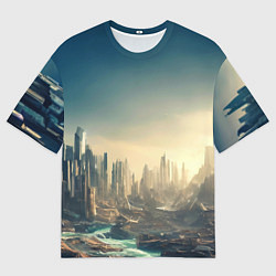 Футболка оверсайз мужская Радиоактивные Осадки, цвет: 3D-принт