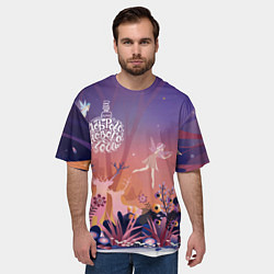 Футболка оверсайз мужская Доброго нового года!, цвет: 3D-принт — фото 2