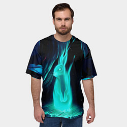 Футболка оверсайз мужская Водяной Кроль, цвет: 3D-принт — фото 2