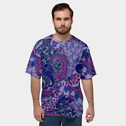 Футболка оверсайз мужская Морской кролик, цвет: 3D-принт — фото 2