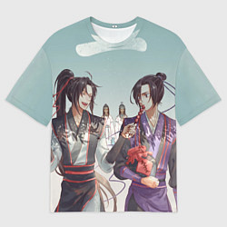Футболка оверсайз мужская Wangji and Wuxian - Mo Dao Zu Shi, цвет: 3D-принт