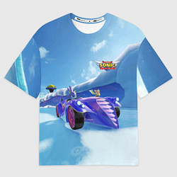 Футболка оверсайз мужская Blaze the Cat - Team Sonic racing, цвет: 3D-принт