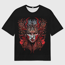 Мужская футболка оверсайз Мистическая девушка