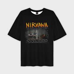 Футболка оверсайз мужская Nirvana отрывок, цвет: 3D-принт