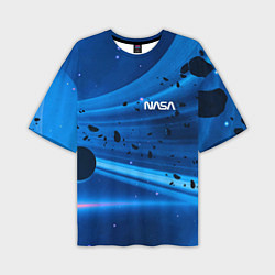 Футболка оверсайз мужская Космическое пространство - NASA - Planet, цвет: 3D-принт