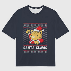 Мужская футболка оверсайз Санта Мяус
