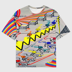 Мужская футболка оверсайз Радиоволна