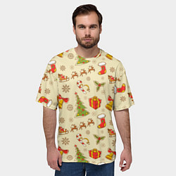 Футболка оверсайз мужская С Новым 2023 Годом, цвет: 3D-принт — фото 2