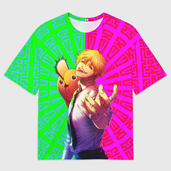 Мужская футболка оверсайз Дэнзи с Потитой на плече