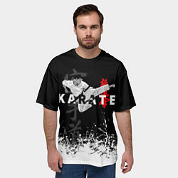 Футболка оверсайз мужская Каратист боец, цвет: 3D-принт — фото 2