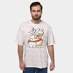Футболка оверсайз мужская Символ нового года, цвет: 3D-принт — фото 2