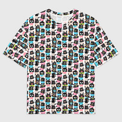 Футболка оверсайз мужская Весёлые монстрики с соской, цвет: 3D-принт
