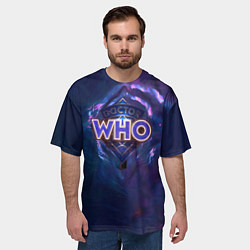 Футболка оверсайз мужская Новый Доктор Кто, цвет: 3D-принт — фото 2