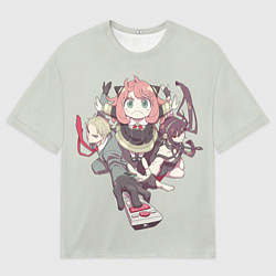 Мужская футболка оверсайз Семья шпиона вместе