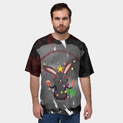 Футболка оверсайз мужская Я обязательно выживу, цвет: 3D-принт — фото 2