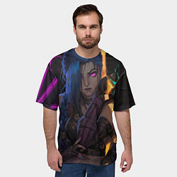 Футболка оверсайз мужская Jinx - Powder, цвет: 3D-принт — фото 2