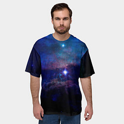 Футболка оверсайз мужская Звёздное небо, цвет: 3D-принт — фото 2