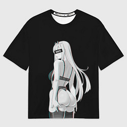 Футболка оверсайз мужская Waifu Zero Two, цвет: 3D-принт