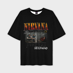 Мужская футболка оверсайз Nirvana heart shaped box