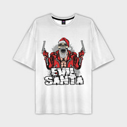 Мужская футболка оверсайз Злой Санта
