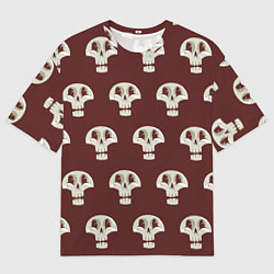 Мужская футболка оверсайз Узор улыбающиеся черепочки