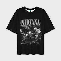 Мужская футболка оверсайз Nirvana live