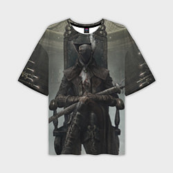 Мужская футболка оверсайз Bloodborne охотник