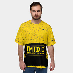 Футболка оверсайз мужская Toxic, цвет: 3D-принт — фото 2