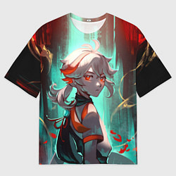 Мужская футболка оверсайз Kaedehara Kazuha