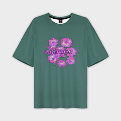 Мужская футболка оверсайз Цветы Хризантемы: вдохновение