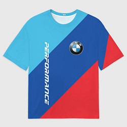 Футболка оверсайз мужская Bmw - m colors, цвет: 3D-принт