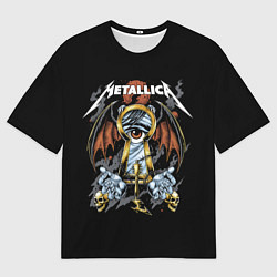 Футболка оверсайз мужская Металлика - Metallica, цвет: 3D-принт