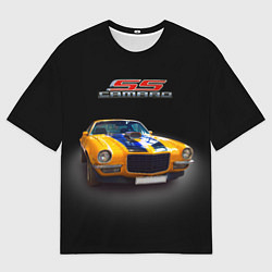 Футболка оверсайз мужская Ретро маслкар Camaro SS 1970 года, цвет: 3D-принт
