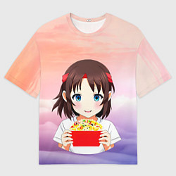 Мужская футболка оверсайз Рамен для тебя