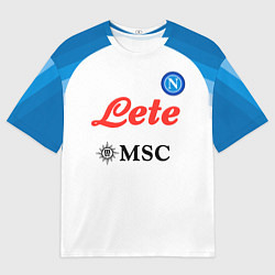 Мужская футболка оверсайз Хвича Кварацхелия Наполи форма гостевая