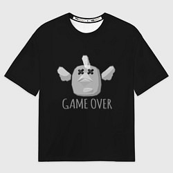 Футболка оверсайз мужская Chicken Gun Game over, цвет: 3D-принт