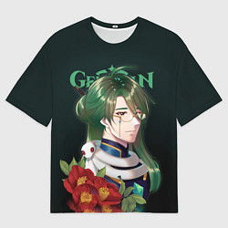 Футболка оверсайз мужская Genshin Impact Baizhu, цвет: 3D-принт