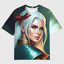 Футболка оверсайз мужская Девушка ведьмака, цвет: 3D-принт
