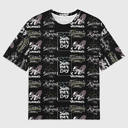 Футболка оверсайз мужская Hello summer time, цвет: 3D-принт