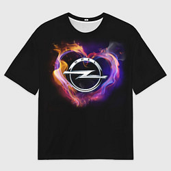 Футболка оверсайз мужская С логотипом Опель, цвет: 3D-принт